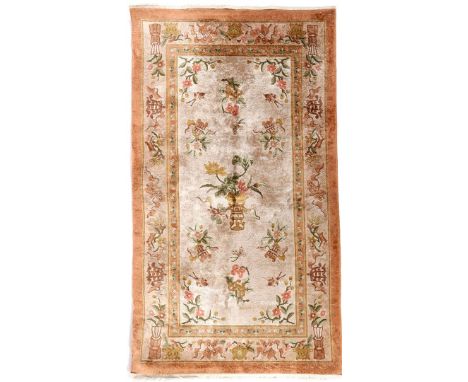 Hand-knotted Chinese carpet, 155x90 cm