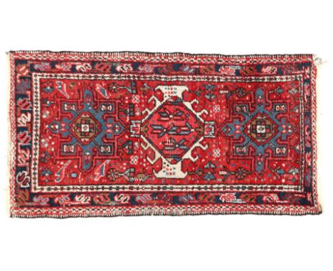 Hand-knotted oriental carpet, Gharadje, 115x62 cm