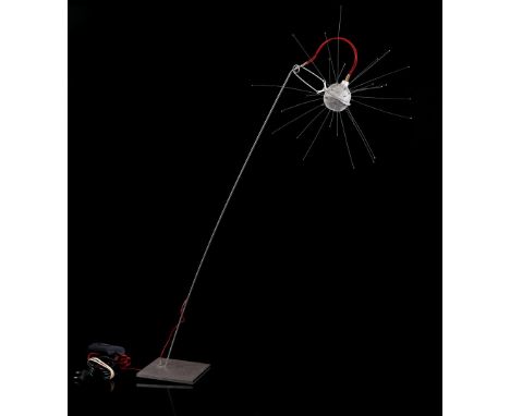 Ingo Maurer (1932-2019)Metal sliding table lamp, design Ingo Maurer model 'Mozzkito', Germany design year 1996, rod 93 cm lon