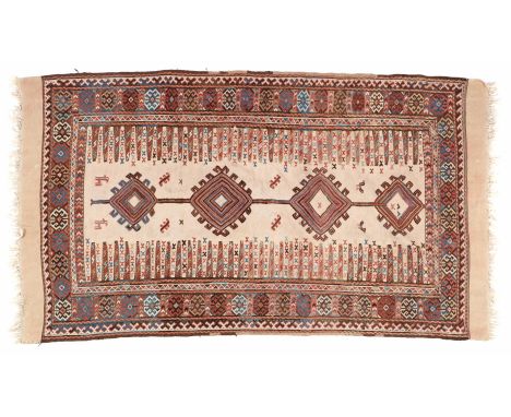Oriental carpet, Kilim, Azaerbaidjan Khordjin, 147x88 cm