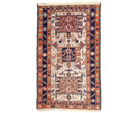 Hand-knotted oriental carpet, Sumac Kilim, 180x105 cm