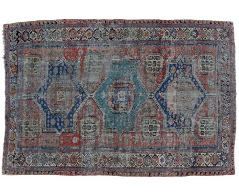 Hand-knotted antique oriental carpet, Sumac, 295x220 cm