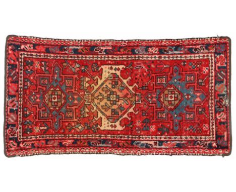Hand-knotted oriental carpet, Gharadje, 112x63 cm