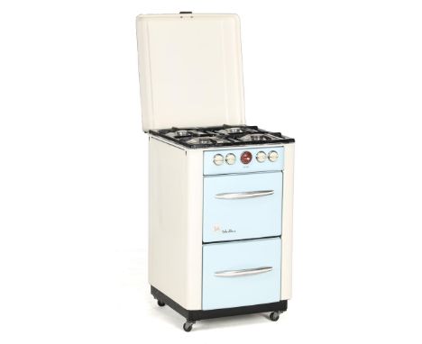 Enamelled ATAG Côte d'Azut stove with manual for baking on the inside of the lid, the Netherlands, 1950sProceeds benefit the 