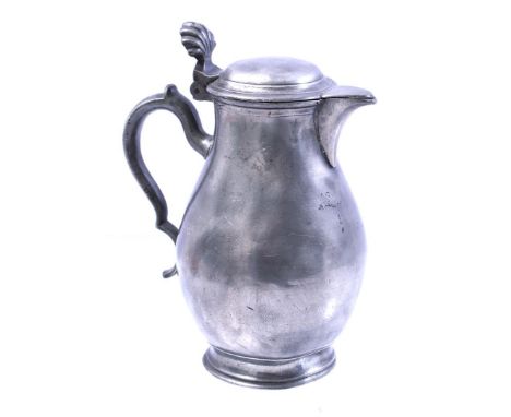 Pewter pitcher, 23 cm high