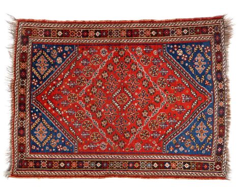 Hand-knotted oriental carpet, Ghashgai, 145x121 cm