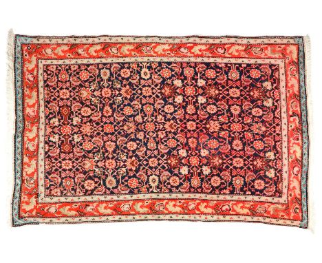 Hand-knotted oriental carpet, Malayer, 195x130 cm