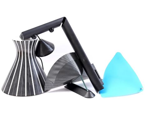 lot 3 wall lamps and hanging lamp incl. Foscarini, Frattini and 2 unknown, hanging lamp excl. cord 28 cm high