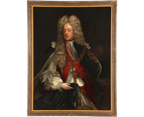 Sir Geodfrey (Gottfried Kniller) Kneller (1646-1723)Portrait of George of Denmark. Not signed, attributed to or school of. Da