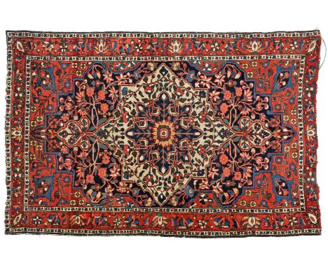 Hand-knotted oriental carpet, Bakhtiari, 200x142 cm