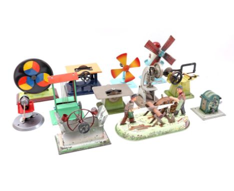 Lot model building b.u. various machines incl. Fleischmann, Marklin and unknown