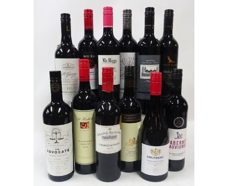 Australian Red Wine12 bottles  Wynns Coonawarra Messenger Cabernet Sauvignon 2015; The Advocate Cabernet Sauvignon 2018; Lind