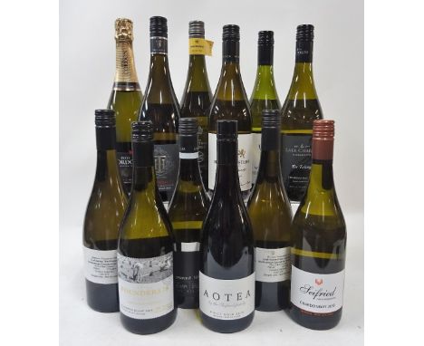 New Zealand White Wine12 bottles  Marisco Pioneer Chardonnay 2016; Founders 78 Sauvignon Blanc 2019; Reverend Sloane Sauvigno