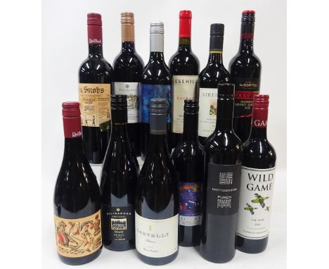 Australian Red Wine12 bottles  Kilkanoon Oracle Shiraz 2016; Castelli Shiraz 2017; Shottesbrokke Punch Reserve Cabernet Sauvi