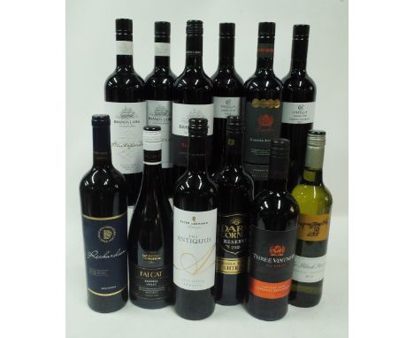 Australian Red Wine12 bottles  Blue Pyrenees Richardson Shiraz 2018; Fat Cat Shiraz 2018; Peter Lehmann The Antiquus Shiraz 2