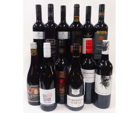 Australian Red Wine12 bottles  Casella Limited Release Shiraz 2016; Casella 1919 Cabernet Sauvignon 2014; Evans &amp; Tate Re