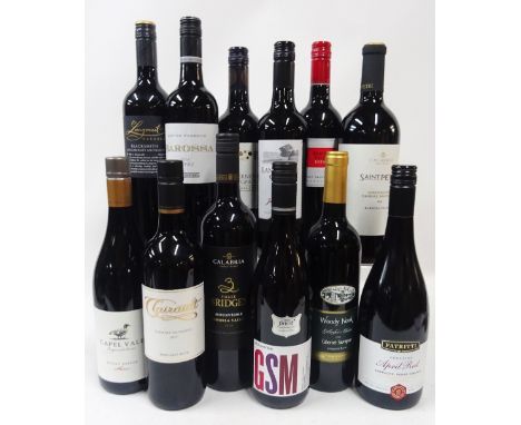 Australian Red Wine12 bottles  Capel Vale Shiraz 2019; Clairault Cabernet Sauvignon 2017; Calabria 3 Bridges Mourvedre 2018; 