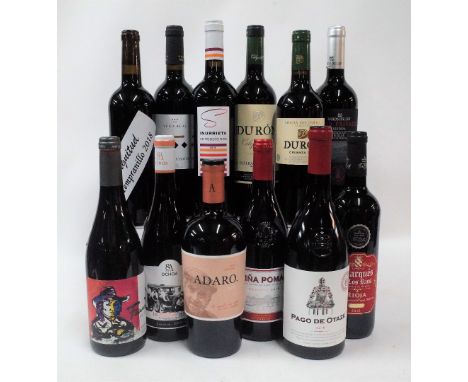 Spanish Red Wine12 bottles  Arinzano Magnitud Tempranillo 2018; Faustino Art Collection Rioja Reseva 2015; Ochoa 8A La Foto d