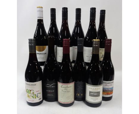 New Zealand Red Wine12 bottles  Stoneleigh Organic Pinot Noir 2019; Trinity Hill Homage 2017; Lansdowne Pinot Noir 2014; Te K