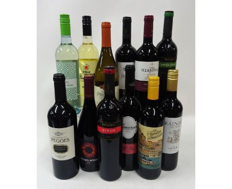 Portuguese Wine12 bottles  Fontanario de Pegoes Vinhas Velhas Palmela 2016; Adega de Pegoes Syrah 2017; Casa Santos Lima Amor