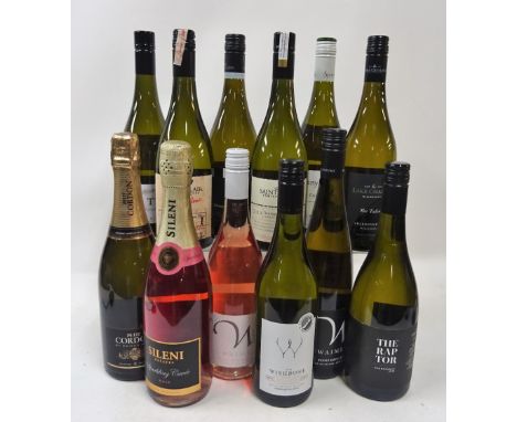 New Zealand White Wine12 bottles  Wishbone Sauvignon Blanc 2019; Waimea Pinot Gris 2019; Waimea Pinot Noir Rose 2020; The Rap