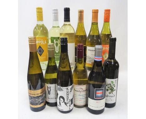 USA and Canadian White Wine12 bottles  Domaine de Brogli Pinot Gris 2018; Dark Horse Chardonnay 2018; Charles Smith Riesling 