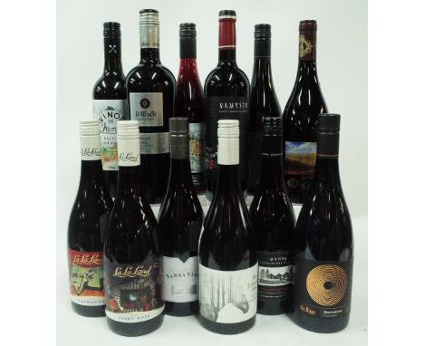 Australian Red Wine12 bottles  LaLaLand Tempranillo 2019; LaLaLand Pinot Noir 2019; Yarra View Pinot Noir 2019; The Ethereal 