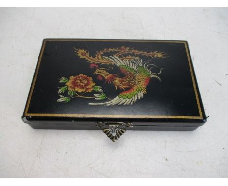 Vintage cased domino set. 