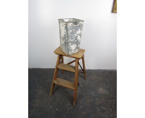Vintage galvanized planter 