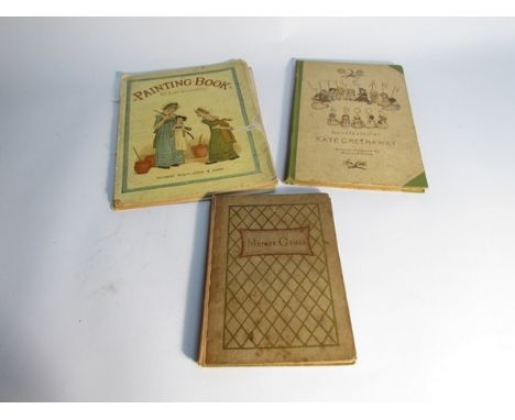 Mother Goose and the Old Nursery Rhymes illustrated by Kate Greenaway, First Edition, and two other volumes illustrated by Ka