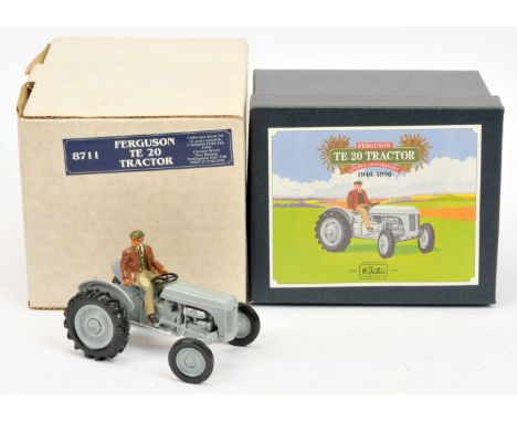 Britains 8711 Ferguson TE20 Tractor - Limited Edition finished in grey including hubs with figure driver - all contained in a