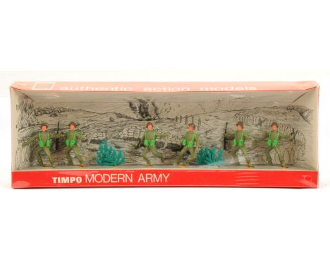 Timpo - Modern Army Series - Set Ref. No. 11/8 Infantry, Boxed. &nbsp;Circa 1960s issue.&nbsp; Condition generally appears Ne