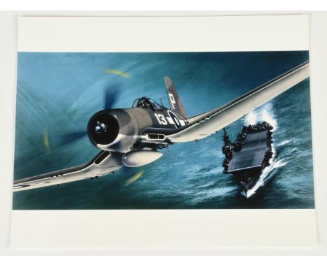 Airfix Original Artwork - Vought FG-1D Corsair (Royal Navy). &nbsp;Dimensions: 254mm x 203mm.&nbsp; Comprising: Cibachrome pr