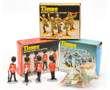 Timpo - Modern Army Collection - A Group of Boxed Sets. &nbsp;Comprising: Set Ref. No. 704 '3 Guards Plus Guard's Officer' pl