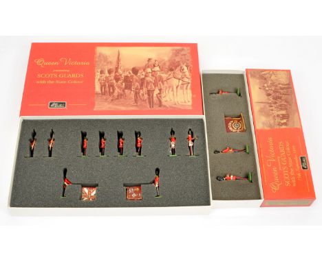 Pair of Boxed Britains Sets - 'W. Britain Collectors Club Centenary Series'. &nbsp;Comprising: Set No. 5991 'Scots Guards: Co