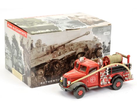 King &amp; Country - Fields of Battle Series National Fire Service Bedford 1939 Fire Engine Set FOB107. Excellent to Excellen