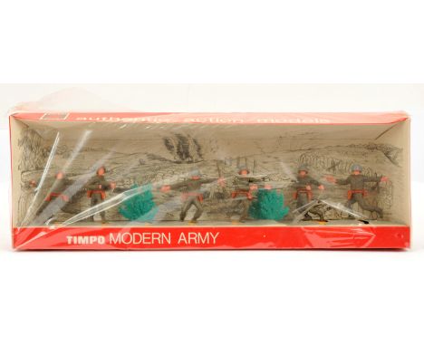 Timpo - Modern Army Series - Set Ref. No. 6/8 Infantry, Boxed. &nbsp;Circa 1960s issue.&nbsp; Condition generally appears Nea