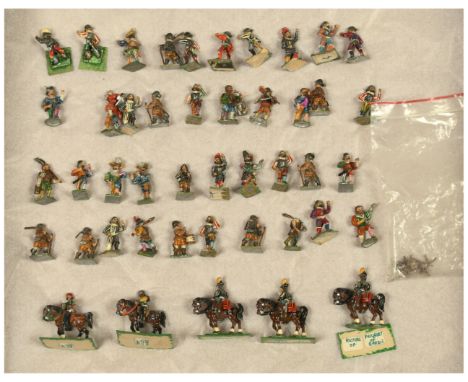 Quantity of Lead / White Metal Painted Wargaming Figures.&nbsp; Unknown maker.&nbsp; Figures appear to be 28mm scale.&nbsp; I