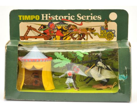 Timpo Historic Series - Set Ref. No. 286 'Jousting Knight', Boxed.  Circa 1971 issue.  Condition generally appears Good Plus 