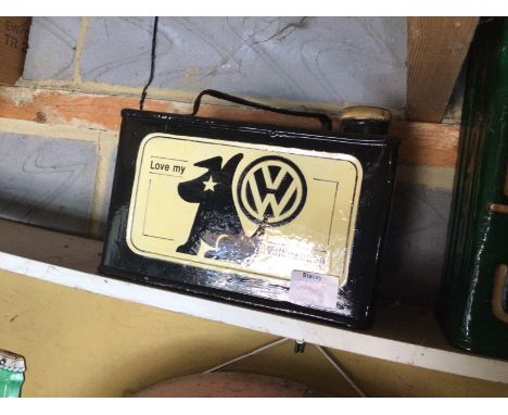 A Collection of Vintage Petroleum Cans VW love my Volkswagen car Pratts Esso BP Shell Motor Spirit (5)