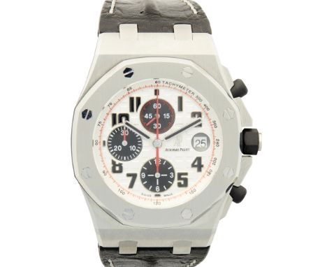 A gentleman's 18ct gold chronograph, Audemars Piguet Royal Oak, 18ct rose gold case, tapisserie dial, gold baton indicators, 