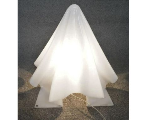 Shiro Kuramata- an acrylic Oba-Q Ghost lamp, in opal colour, designed 1972. H.60 