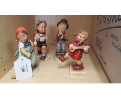 A small collection of Hummel figures