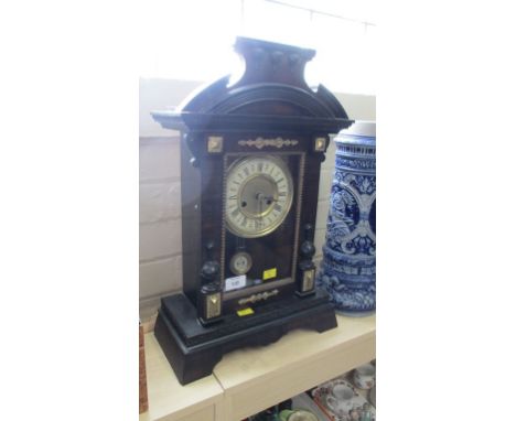 A possibly American 30 hour mantel clock, chiming on a single coil gong