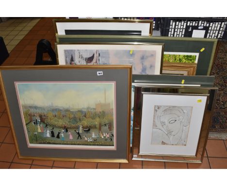 A SELECTION OF LIMITED EDITION AND OPEN EDITION PRINTS ETC, comprising a Helen Bradley signed limited edition print 'The Park
