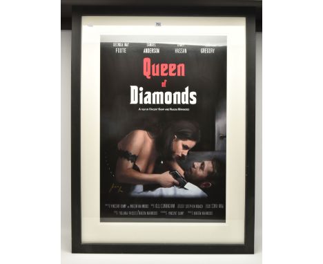 VINCENT KAMP (BRITISH CONTEMPORARY) 'QUEEN OF DIAMONDS', a limited edition silkscreen print on paper, 18/95 with certificate,