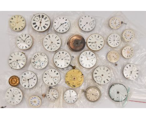 AN ASSORTMENT OF WATCH MOVEMENTS, a large assortment of wristwatch and pocket watch movements names to include Elgin, Waltham