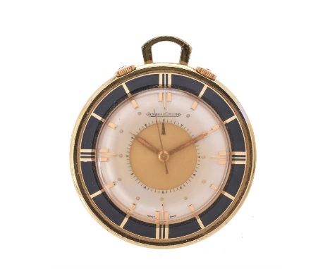 Jaeger LeCoultre, Memovox, Gold plated travel alarm watch, no. 786771Movement: Cal. K814, manual wind alarmCase: Gilt metal s