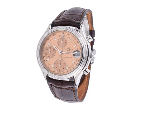 Baume & Mercier, Stainless steel wrist watch, no. 2928482Movement: Cal. BM 13283A ETA 2892-A2, automatic chronograph, 39 jewe