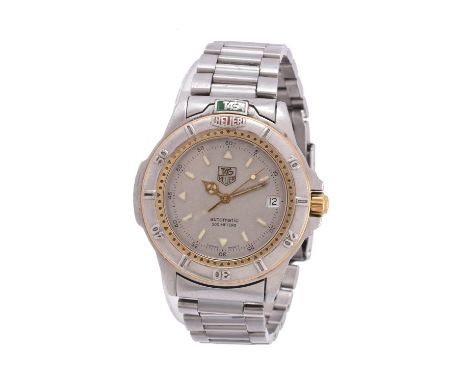 Tag Heuer, 4000 Series, Ref. WF2121-K,Stainless steel bracelet watch, no. C08414, circa 1995Movement: Cal. 2824-2, automatic,